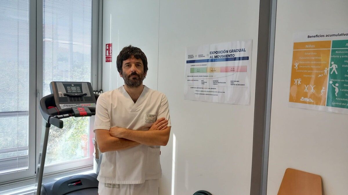 Guillermo Bilbao, fisioterapeuta del centro de salud de Tenorio