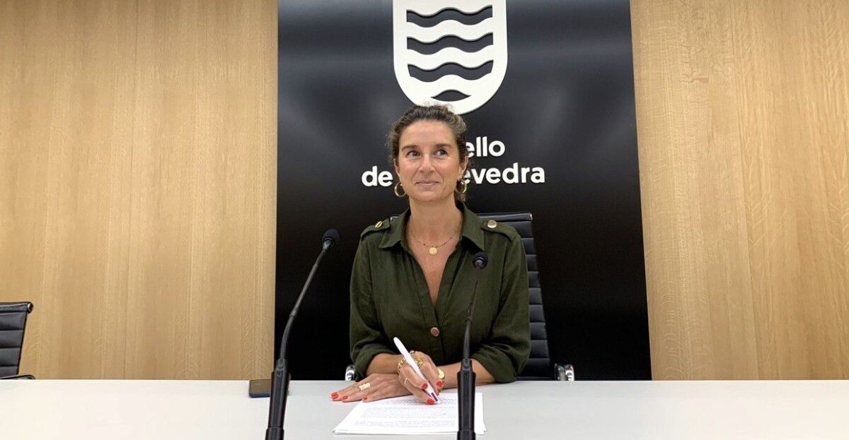 A concelleira do PP, Silvia Junco, en rolda de prensa