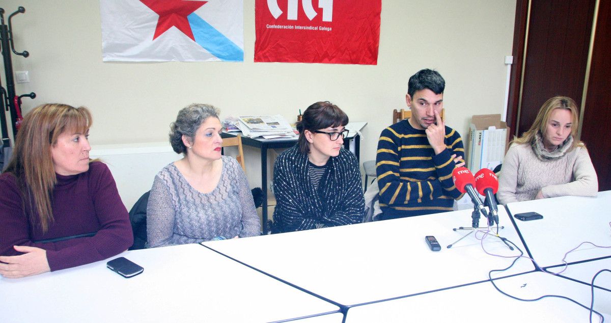 Rueda de prensa de los trabajadores de Cleanet