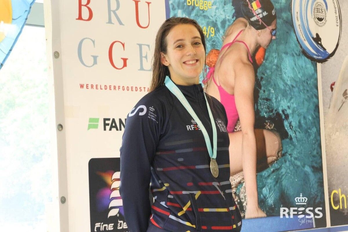 Antía García, en el Campeonato de Europa de Salvamento y Socorrismo en Bélgica