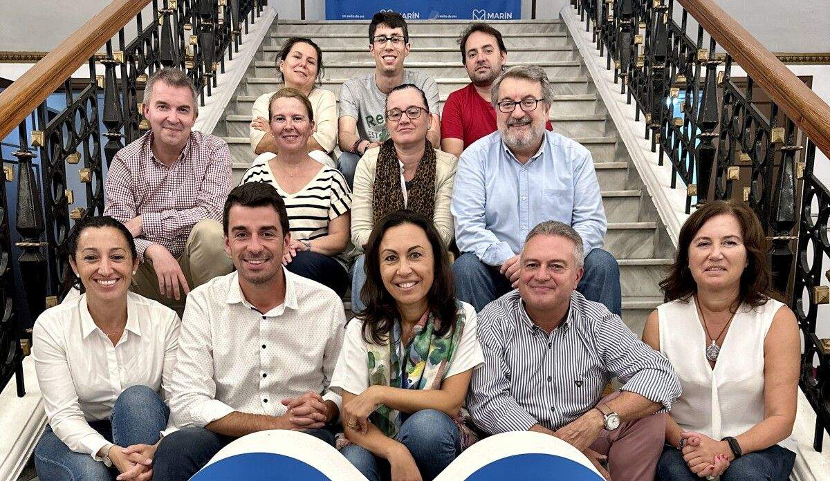 La alcaldesa María Ramallo con el equipo del gobierno local