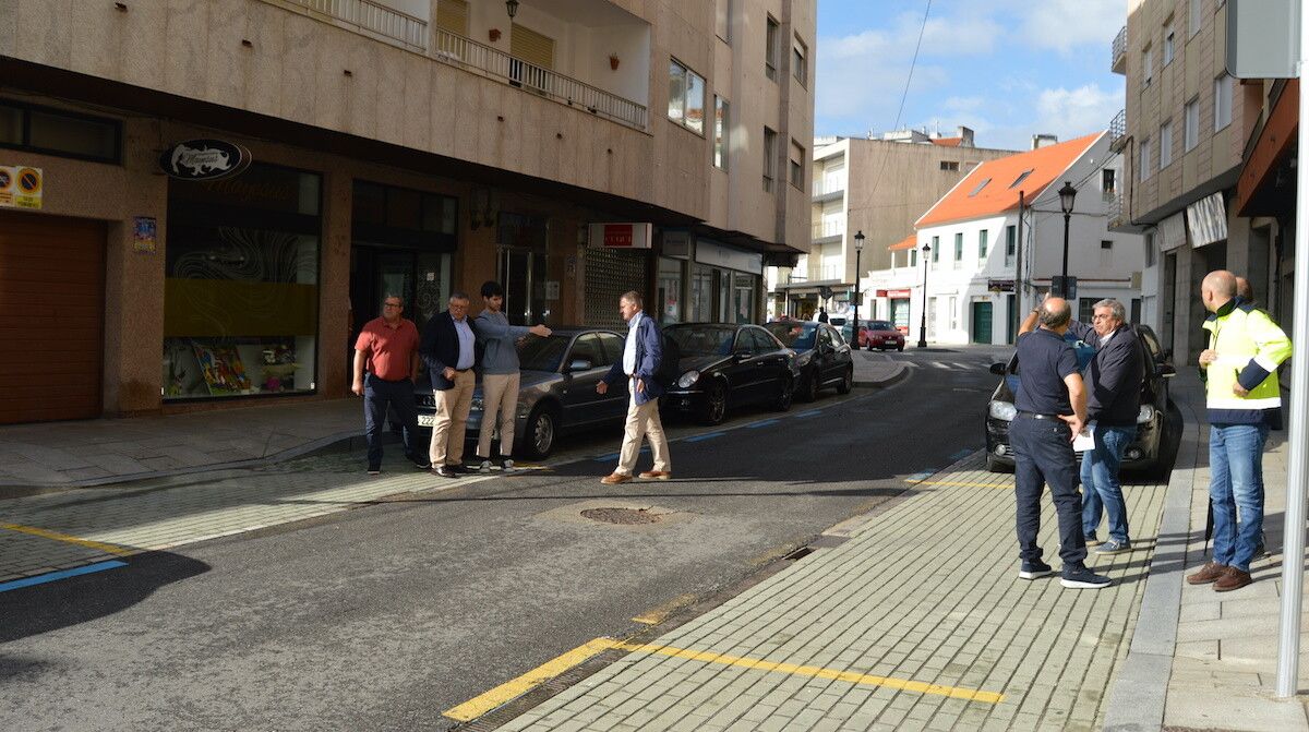 Preparativos para iniciar as obras do mercado de Sanxenxo