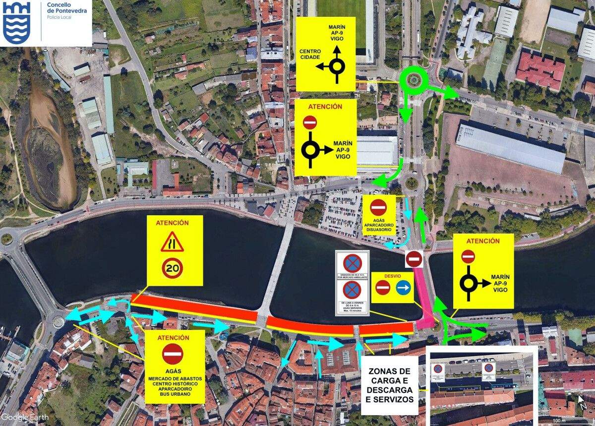 Plano de mobilidade e sinalización con motivo da feira ambulante