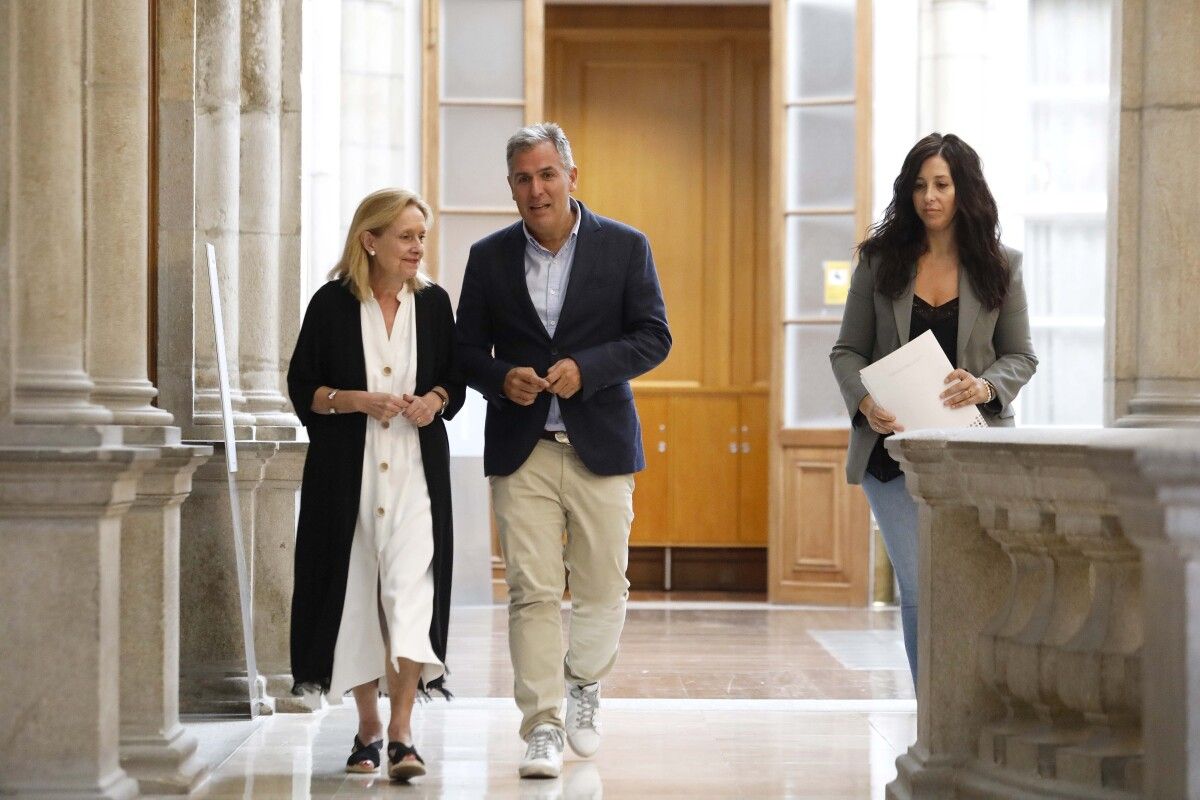 Ángeles Tilve, Rafa Domínguez e Cruz Farto