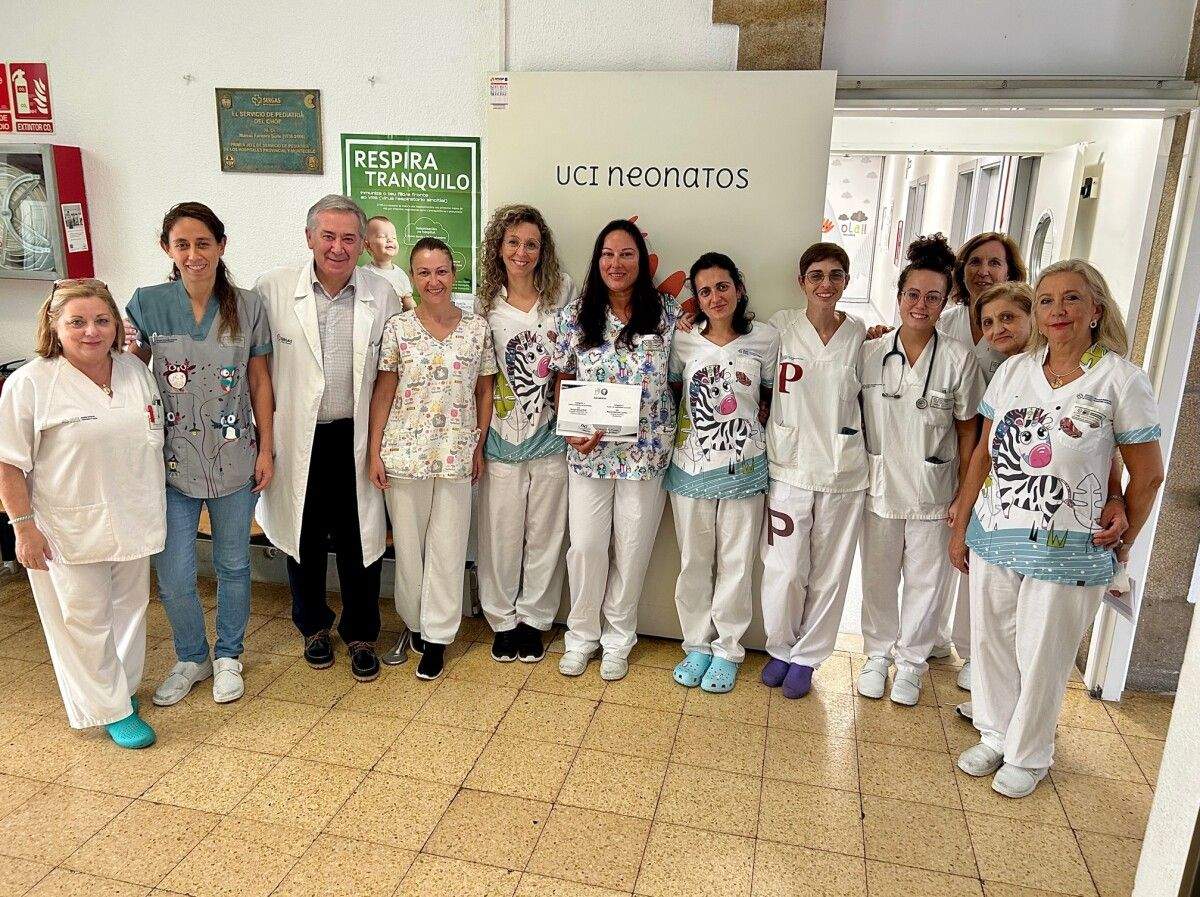 Traballadores da UCI de Neonatos do Hospital Provincial 