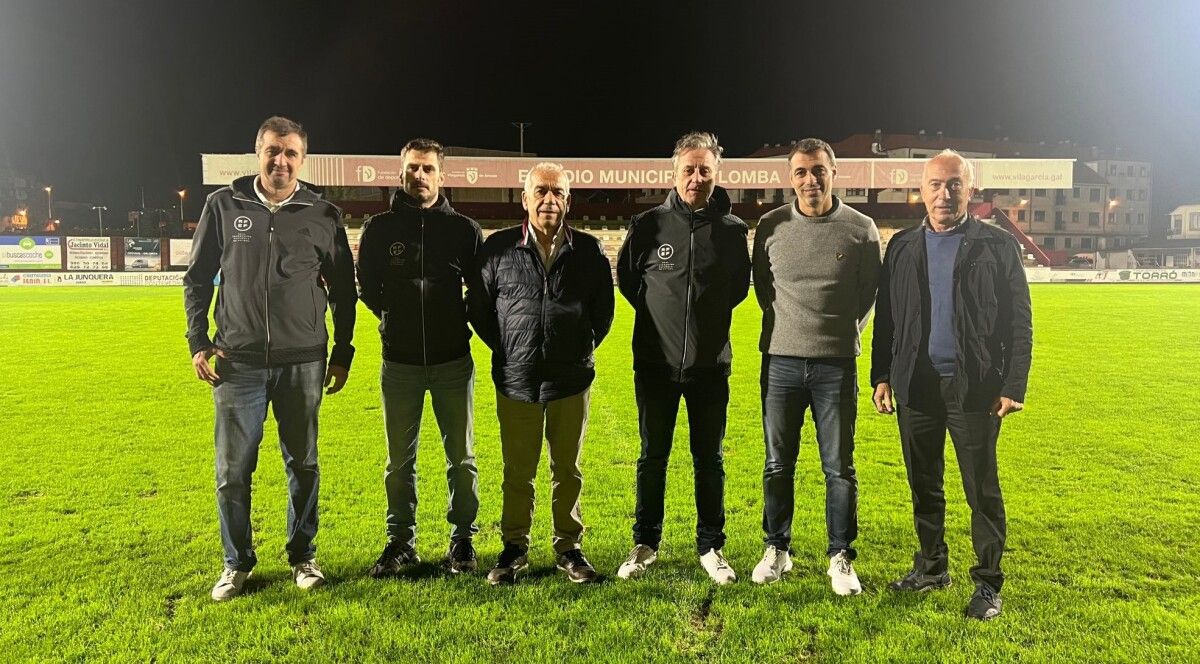 Inspección do Estadio da Lomba para a primeira rolda da Copa do Rei