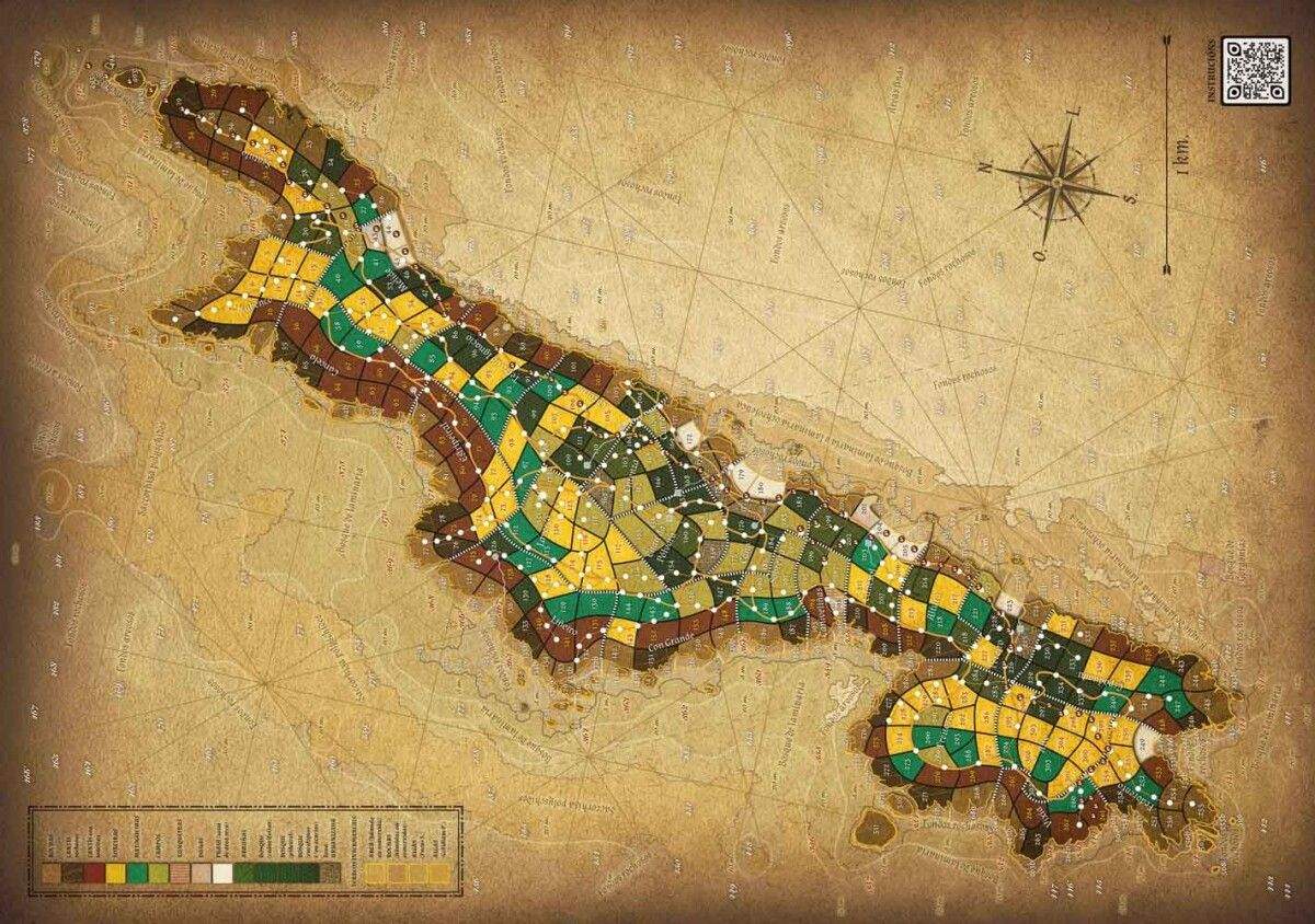 Taboleiro de Ons do xogo de rol "Illa das Marabillas"