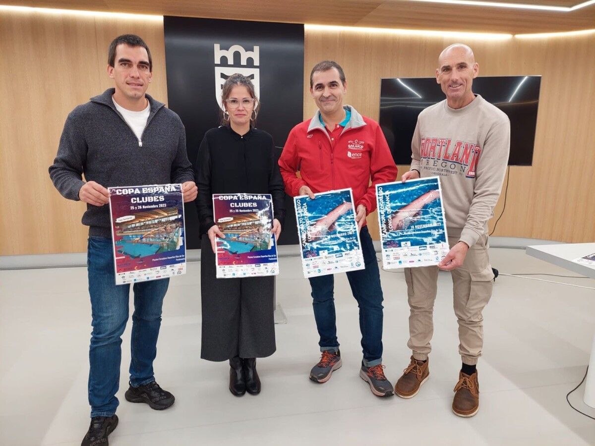 Presentación das competicións galegas de natación en Pontemuíños