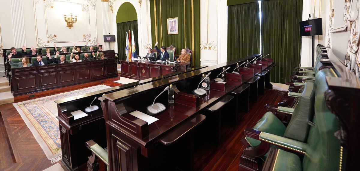 Pleno extraordinario da Deputación de Pontevedra para defender a Constitución