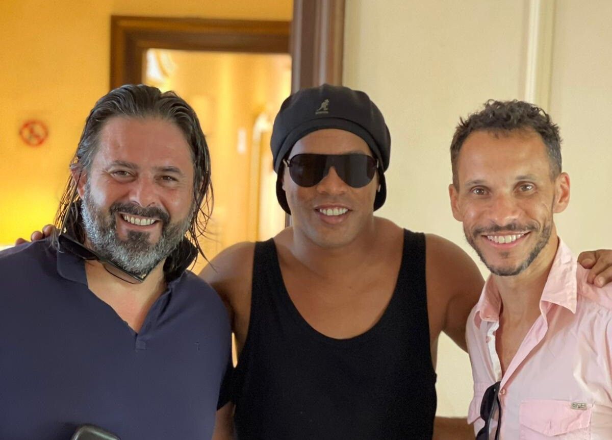 Fabio Cordella, Ronaldinho e Gustavo Almeida
