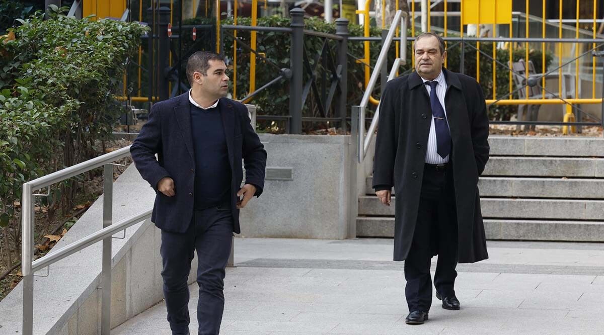 Responsables del Grupo Nores, armadora do Villa de Pitanxo, tras declarar en la Audiencia Nacional