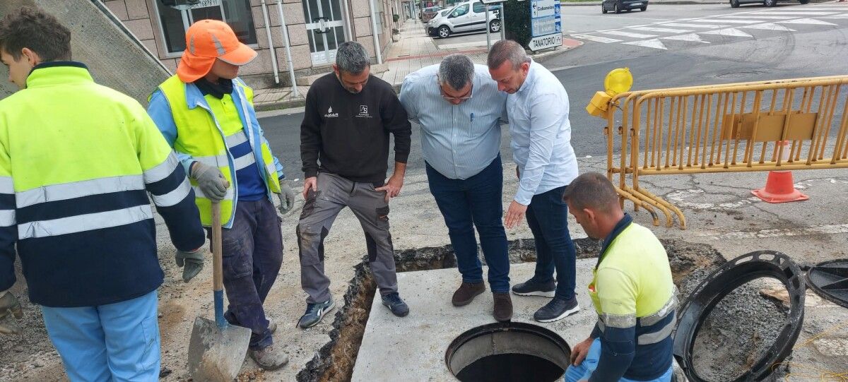 Instalación de contadores en Cruceiro Vello