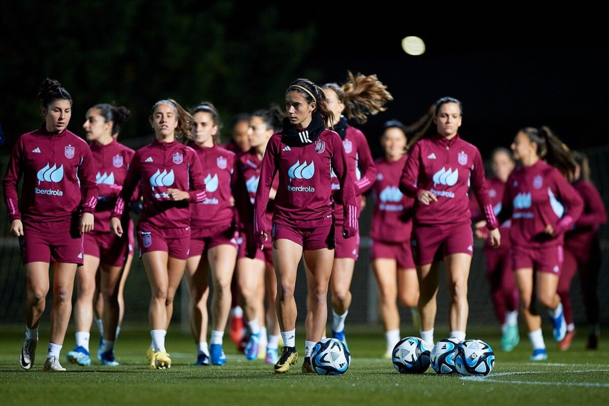 Adestramento da Selección Española en Las Rozas