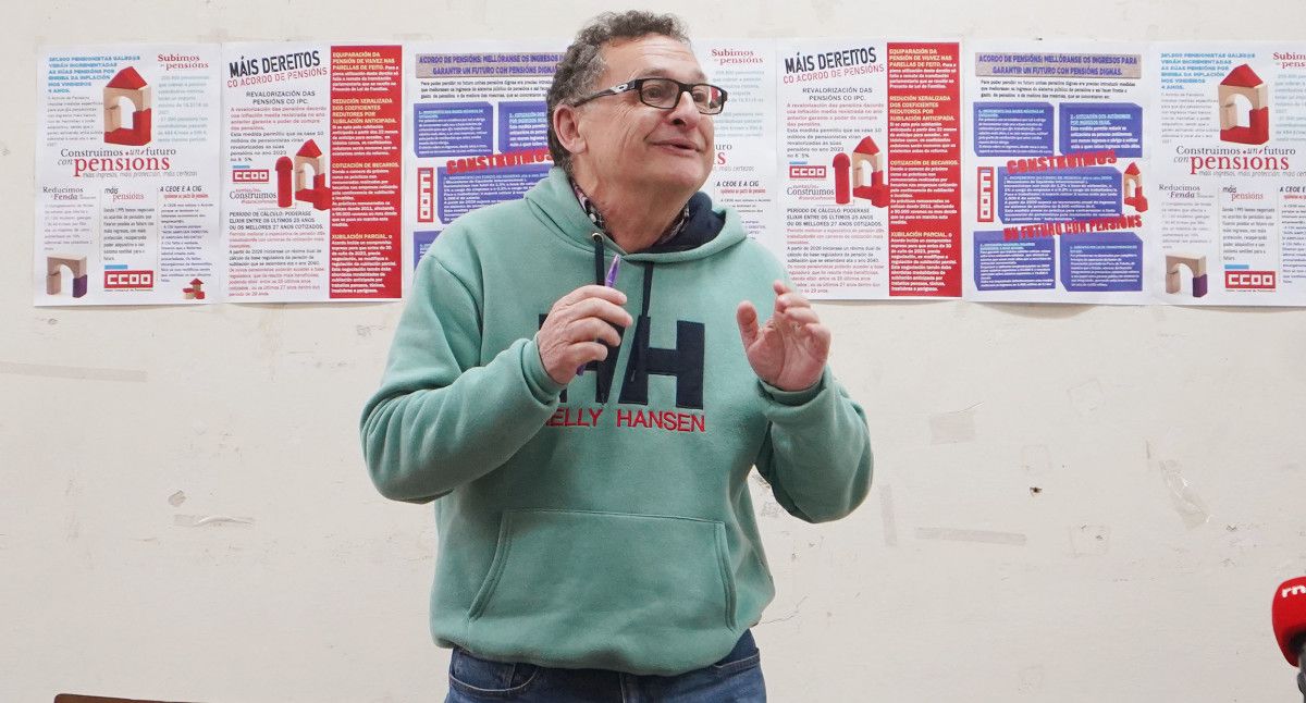 José Luis García Pedrosa, secretario de organización de CCOO Pontevedra