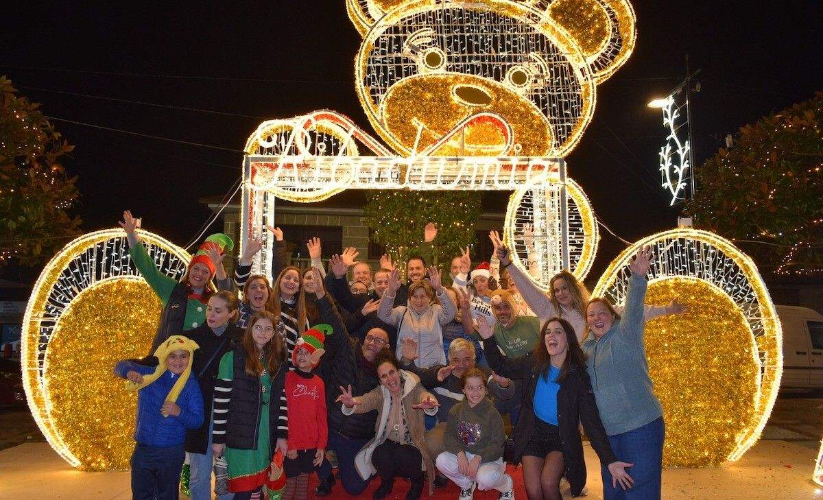 Acto de acendido das luces de Nadal en Ribadumia en 2023
