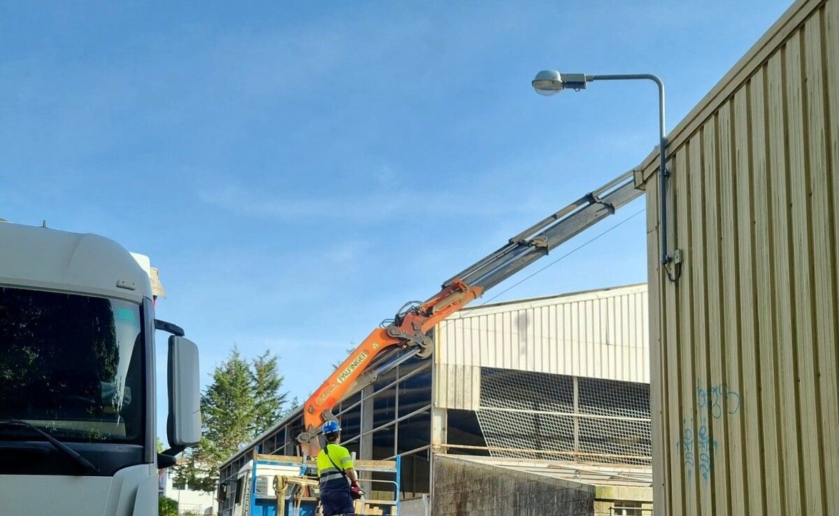 Obras realizadas no pavillón de Santa Lucía en Moraña