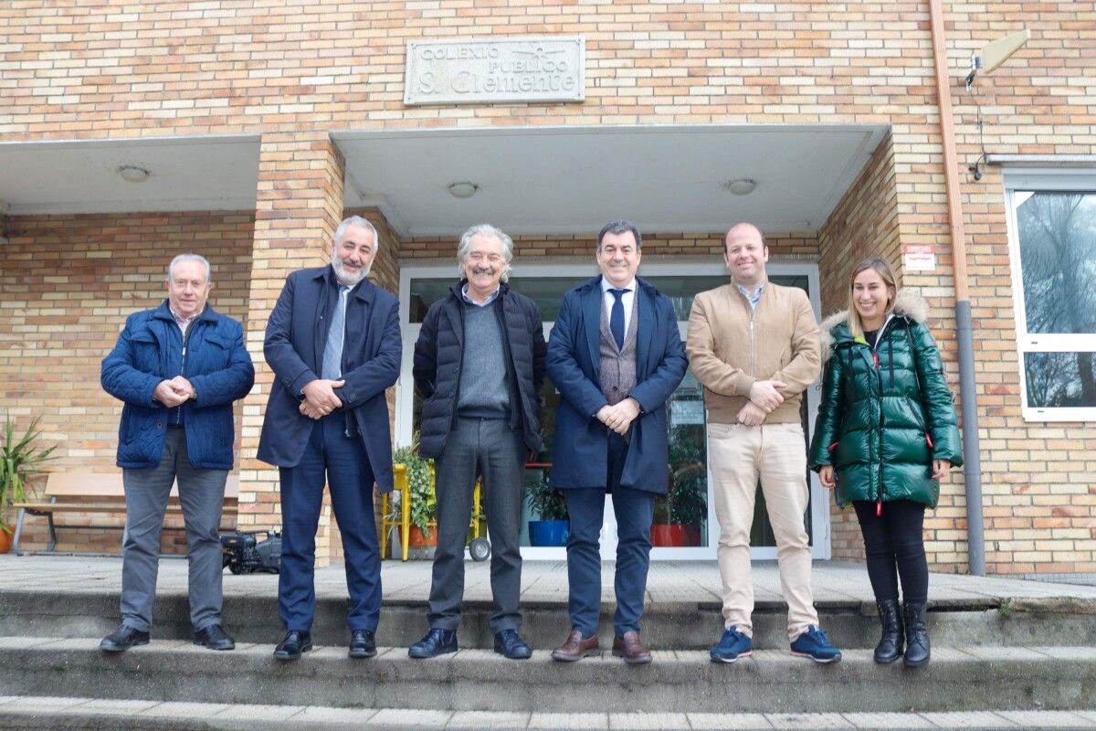 Visita de Román Rodríguez al Colegio CEIP Plurilingüe San Clemente de César