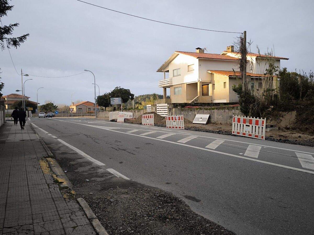Obras do boulevard de Portonovo