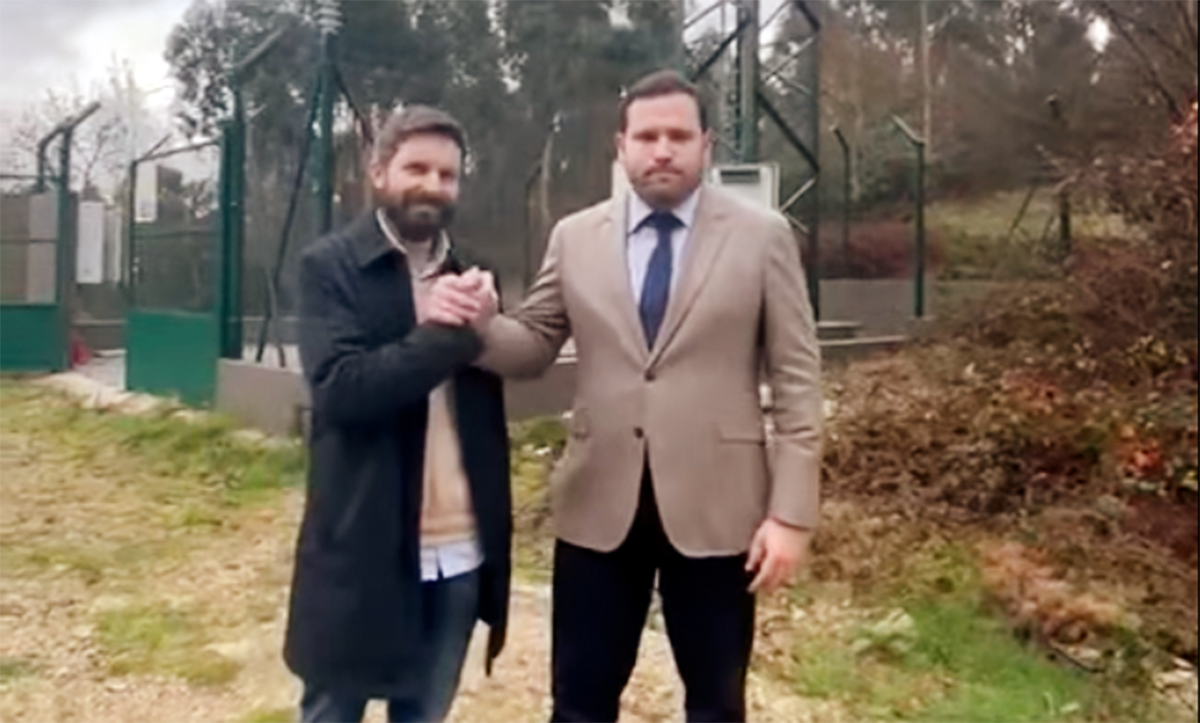 O alcalde Jorge Cubela e o concelleiro Bruno Portela 