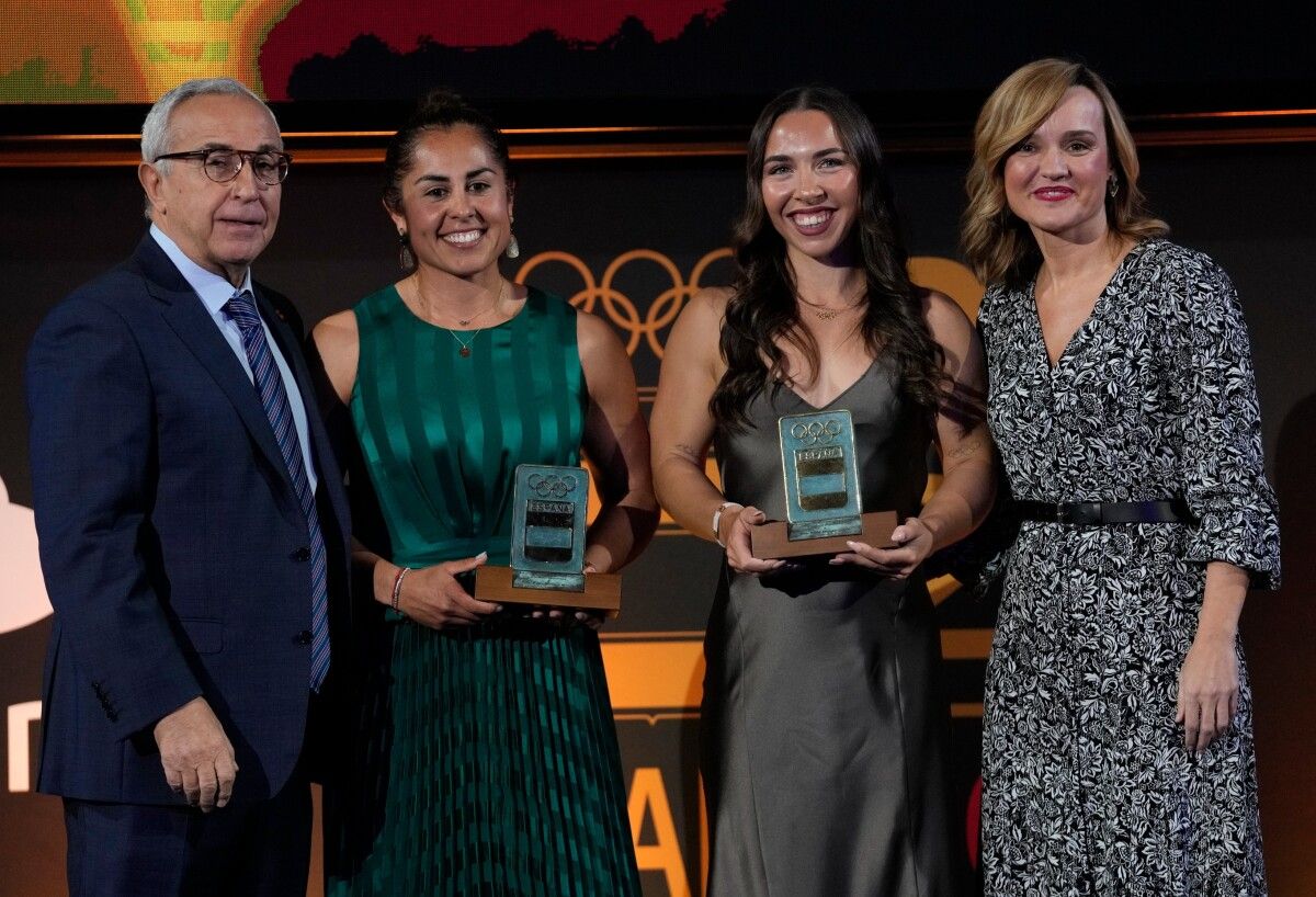 María Corbera y Antía Jácome, en la XVIII Gala del Comité Olímpico Español (COE)