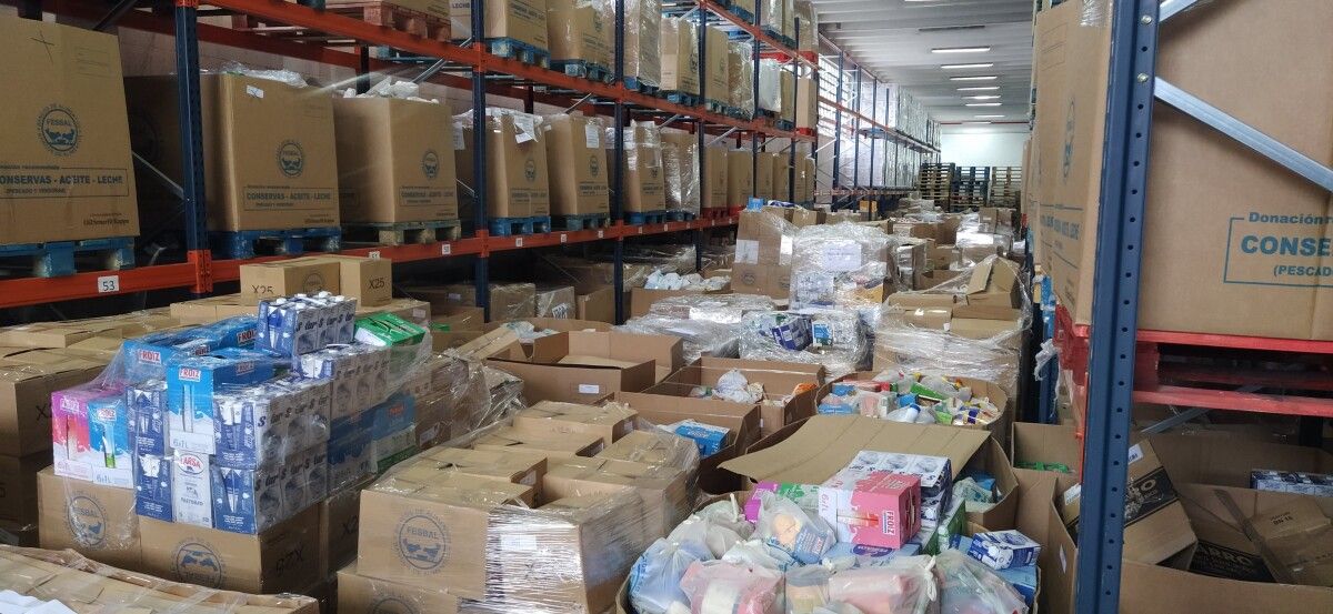 Alimentos doados durante a Gran Recollida 2024