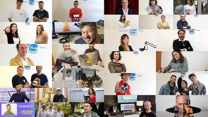 Algunhos dos convidados aos podcast de PontevedraViva Radio no 2023