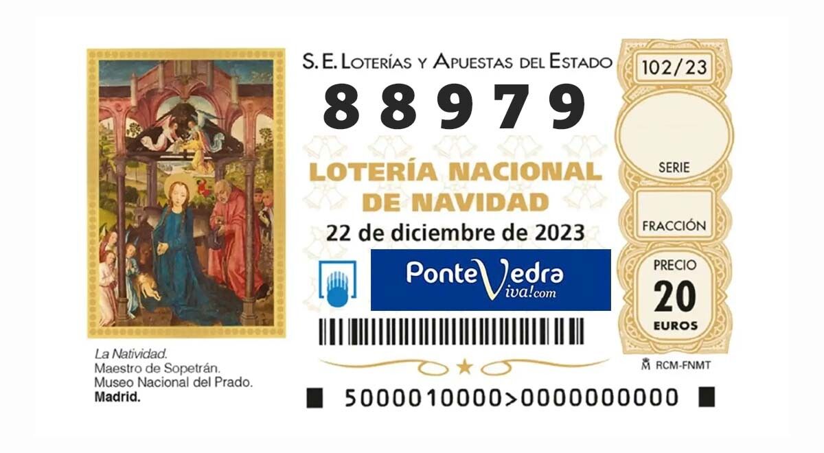 88979, quinto premio no sorteo extraordinario de Nadal