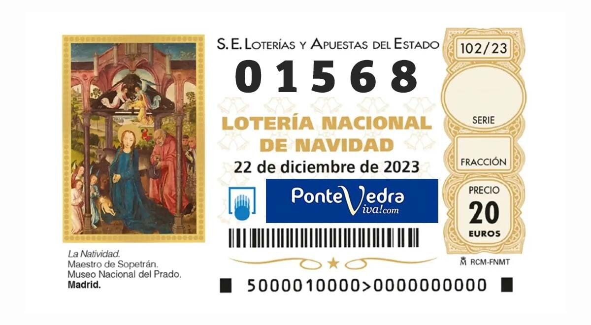 01568, quinto premio no sorteo extraordinario de Nadal