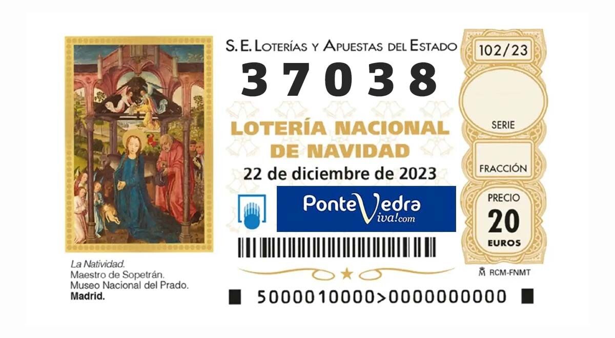 37038, quinto premio no sorteo extraordinario de Nadal