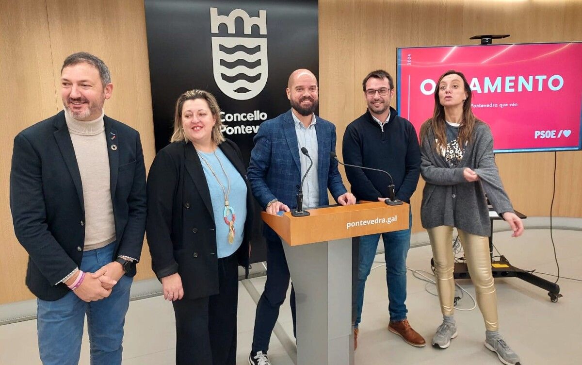 El grupo municipal del PSOE presenta sus enmiendas al presupuesto de Pontevedra