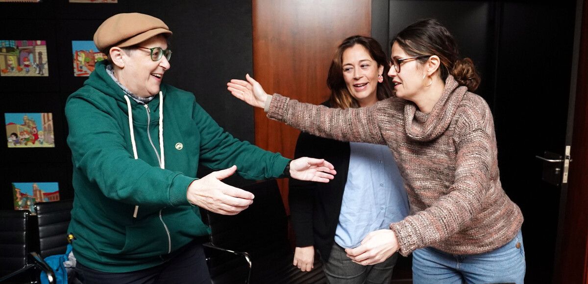 Ángela Paz, Rosa Piñeiro y Anabel Gulías