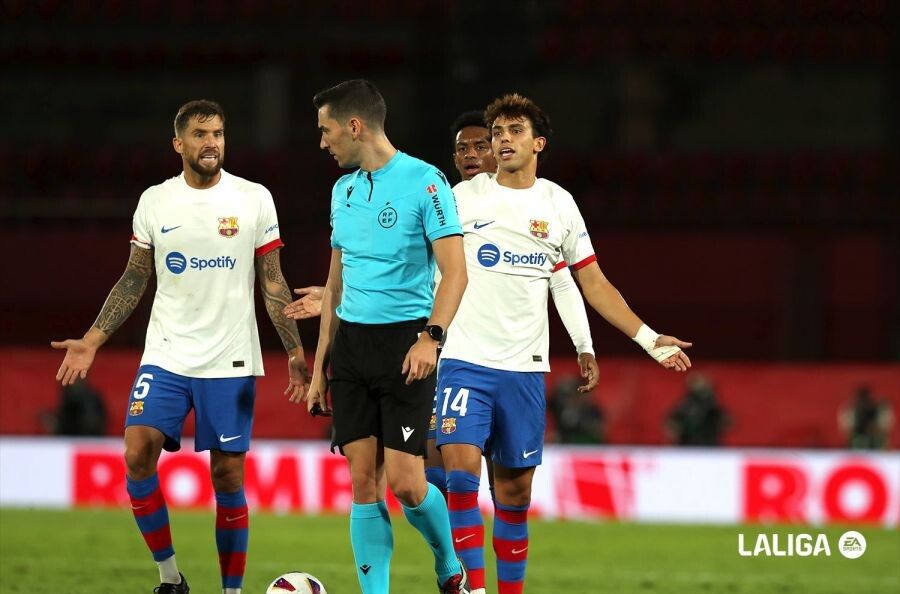 Alejandro Muñiz, no partido entre Mallorca e Barcelona en Son Moix