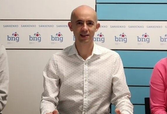Fran Leiro, portavoz del BNG en Sanxenxo