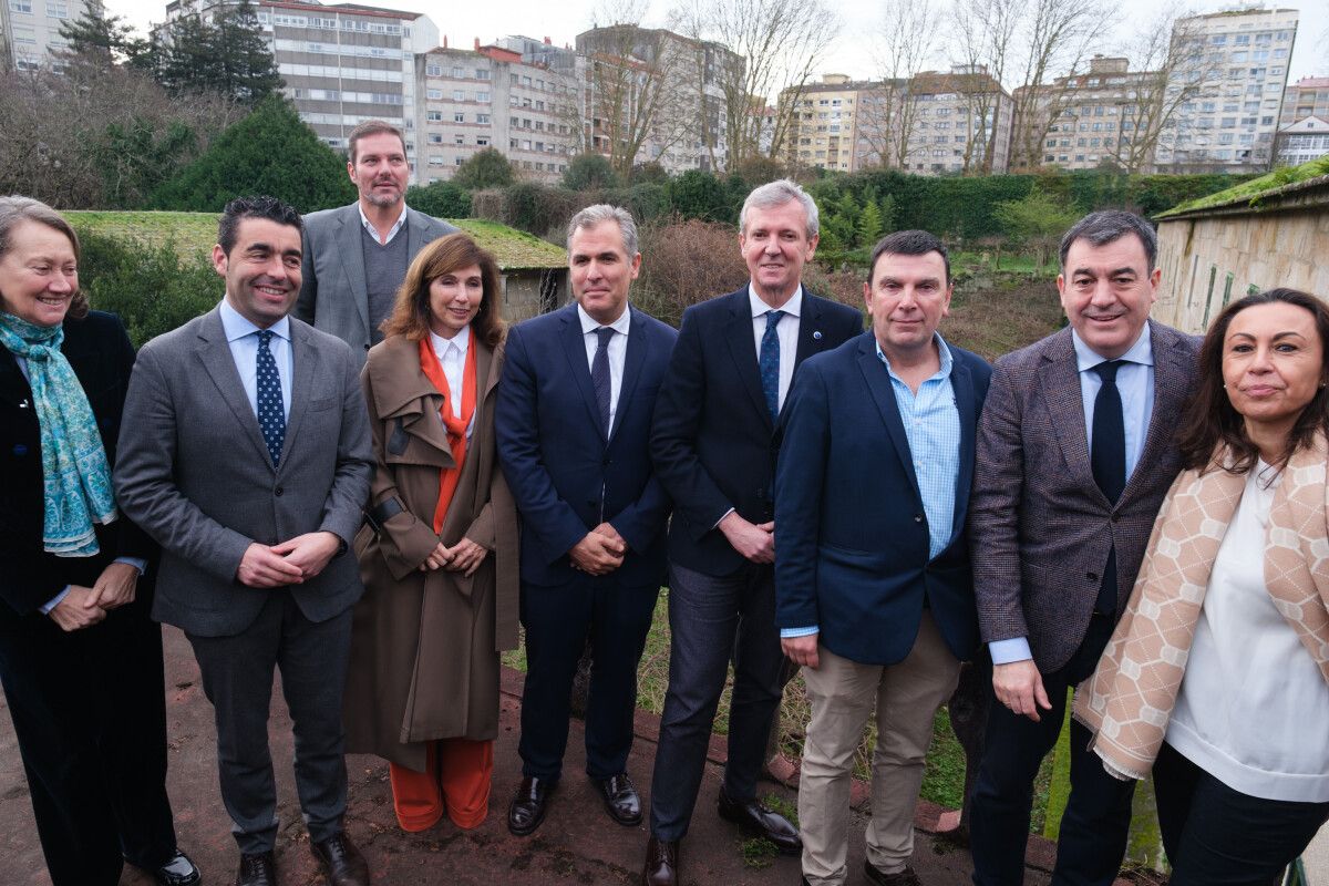 Alfonso Rueda visita o convento de Santa Clara