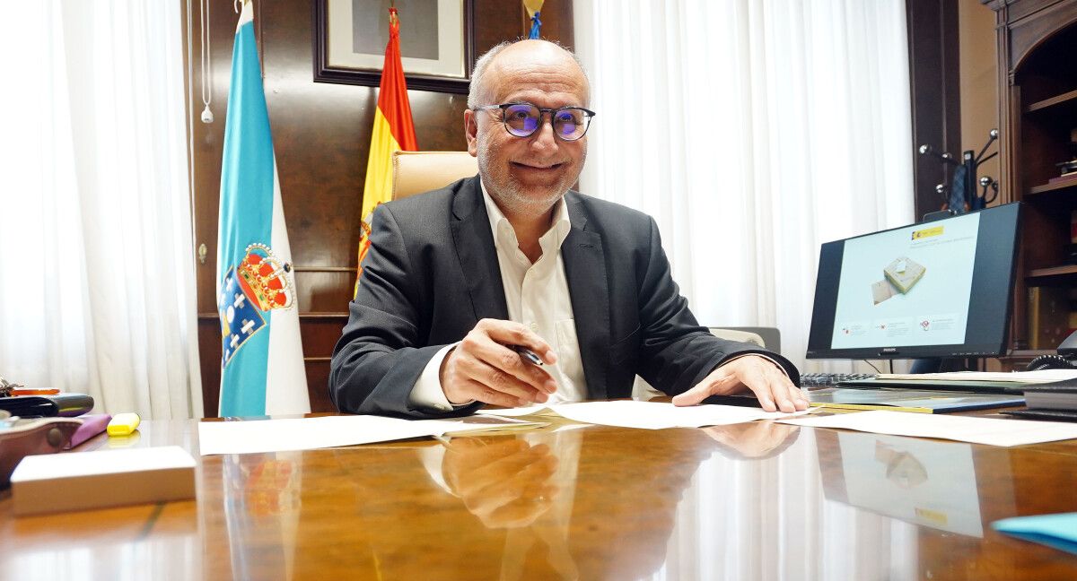 Abel Losada, no seu despacho da Subdelegación do Goberno en Pontevedra