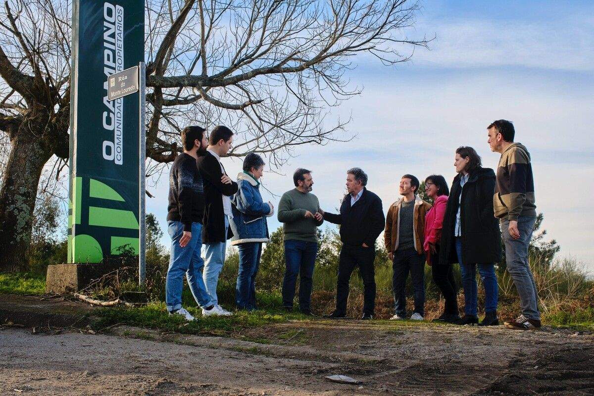 Visita de representantes del BNG al parque empresarial de O Campiño
