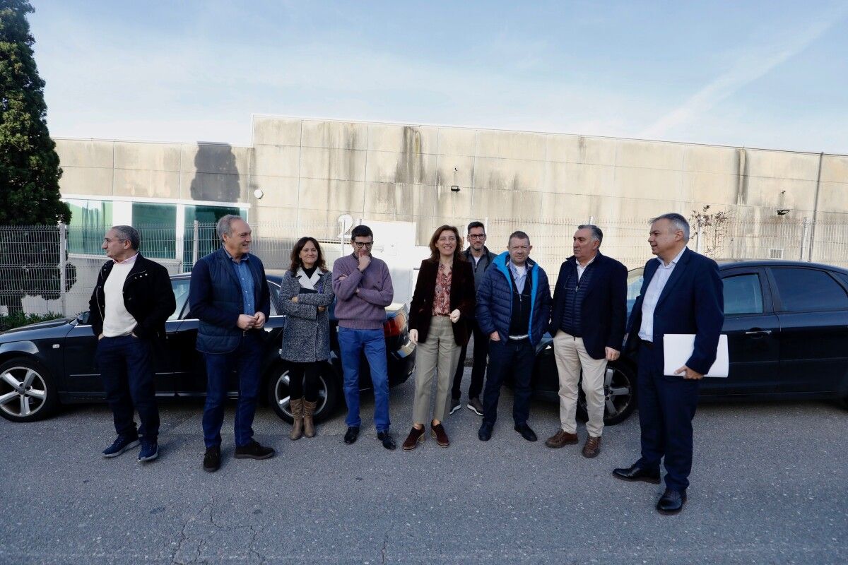 Visita de Ángeles Vázquez al parque empresarial de O Campiño