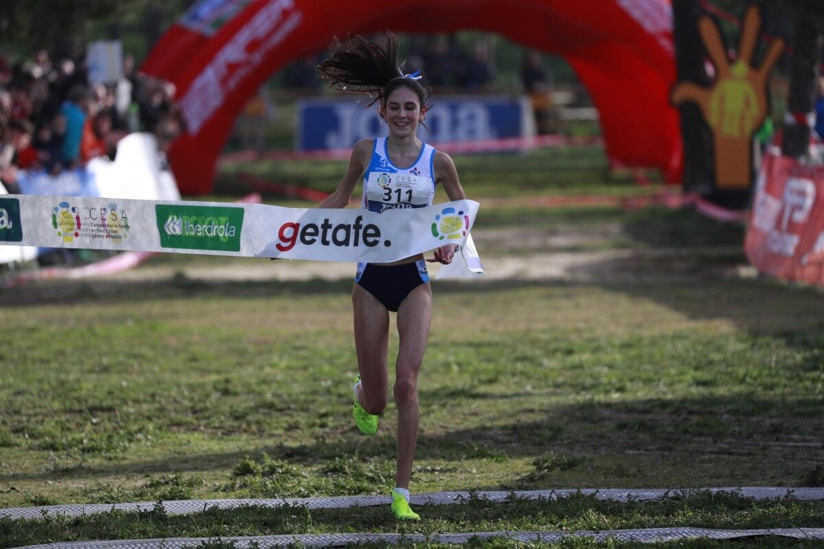 Sabela Castelo, no Campionato de España de Campo a Través en Xetafe