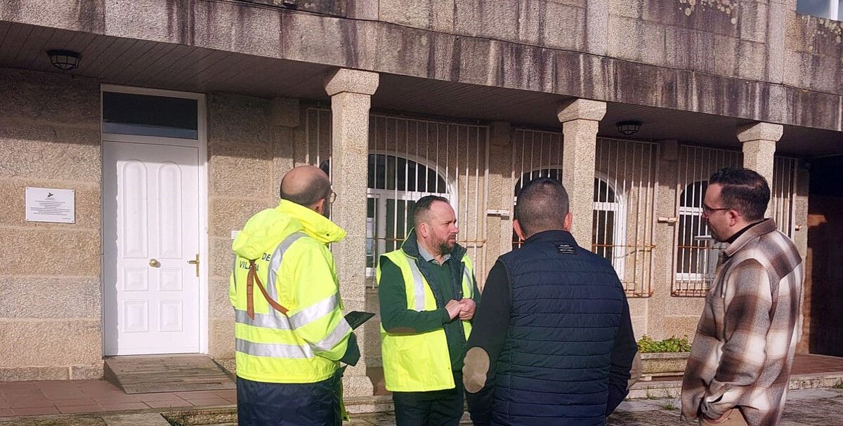 Visita de César Poza a O Picho