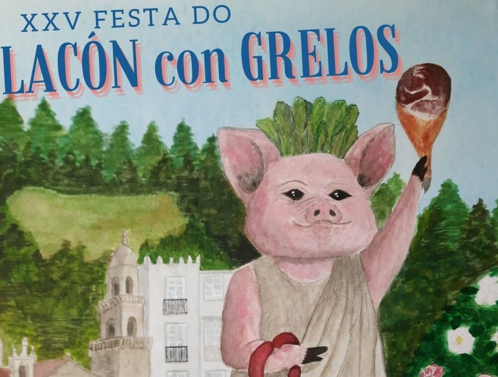 Cartel da Festa Gastronómica do Lacón con Grelos