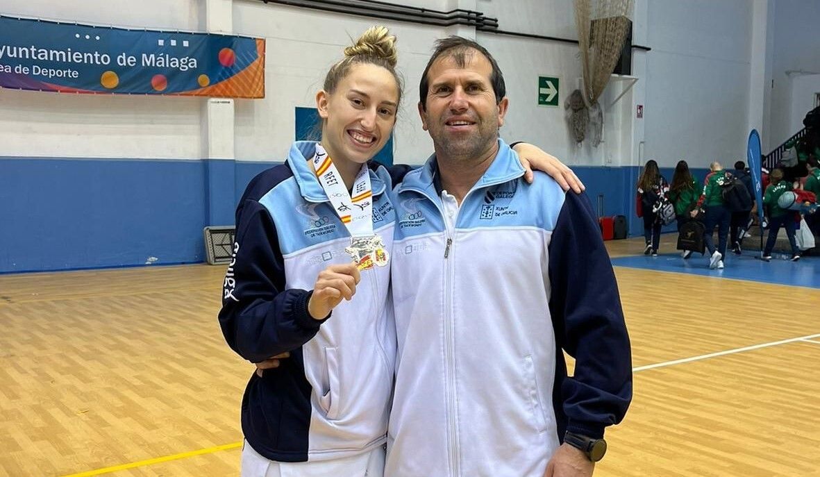 Sara Cortegoso, no Campionato de España de Taekwondo en Málaga