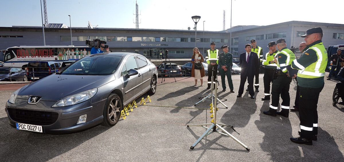 Presentación del equipo de reconstrucción de accidentes de tráfico de la Guardia Civil de Pontevedra