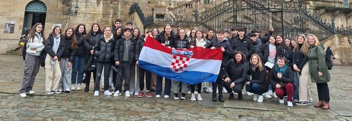 O CPI Santa Lucía de Moraña acolle a estudantes e mestres croatas de Erasmus