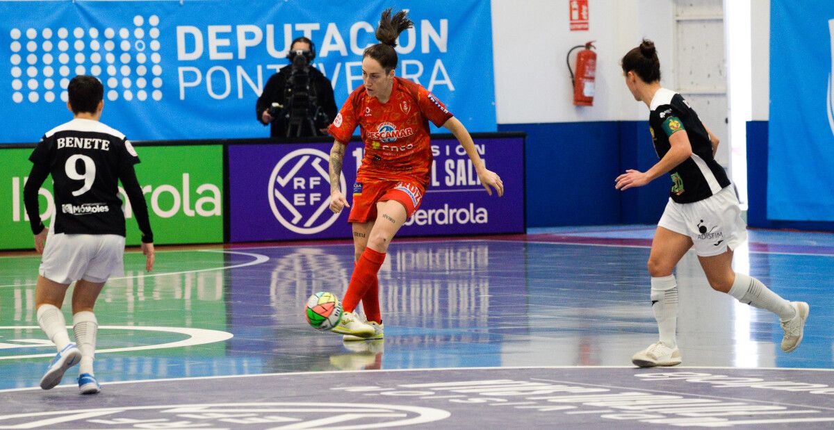 Partido de liga entre Poio Pescamar e Móstoles na Seca