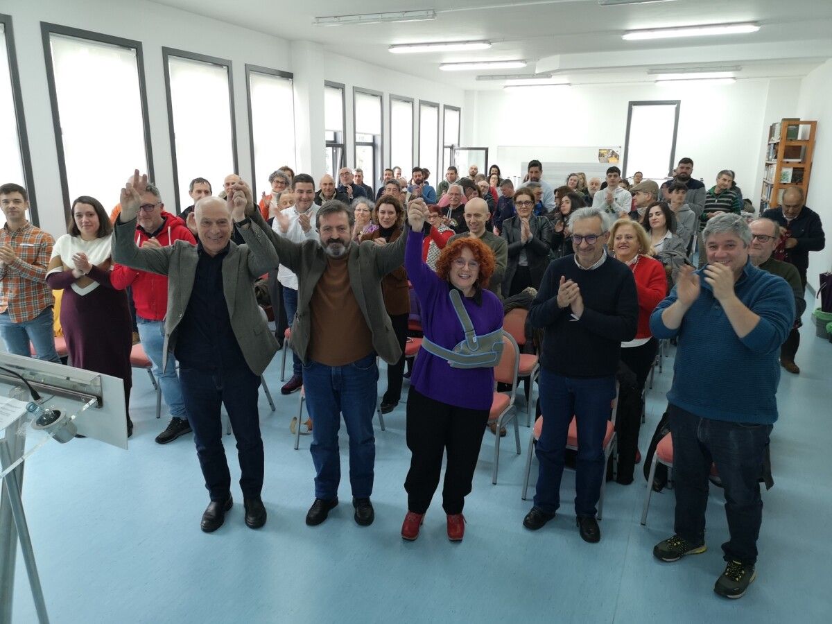 Luís Bará, no mitin do BNG en Catoira