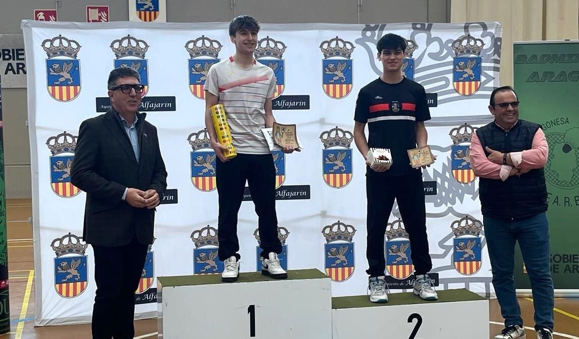 Raúl Bergua, no podio do Máster Nacional Sub-17 de Alfajarín