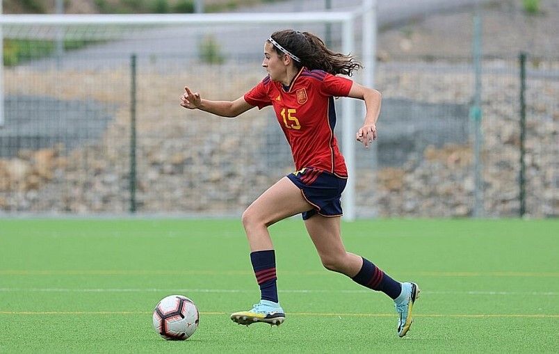 Lucía Rivas, en el Torneo de Desarrollo UEFA Sub-16