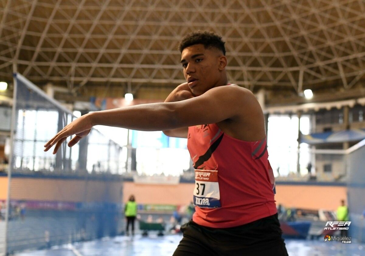 Hugo Casañas, no Campionato de España Sub16 Short Track de Valencia