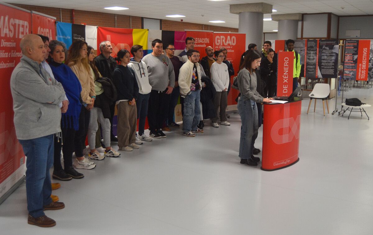 A Facultade de Dirección e Xestión Pública acolleu a lectura dun manifesto