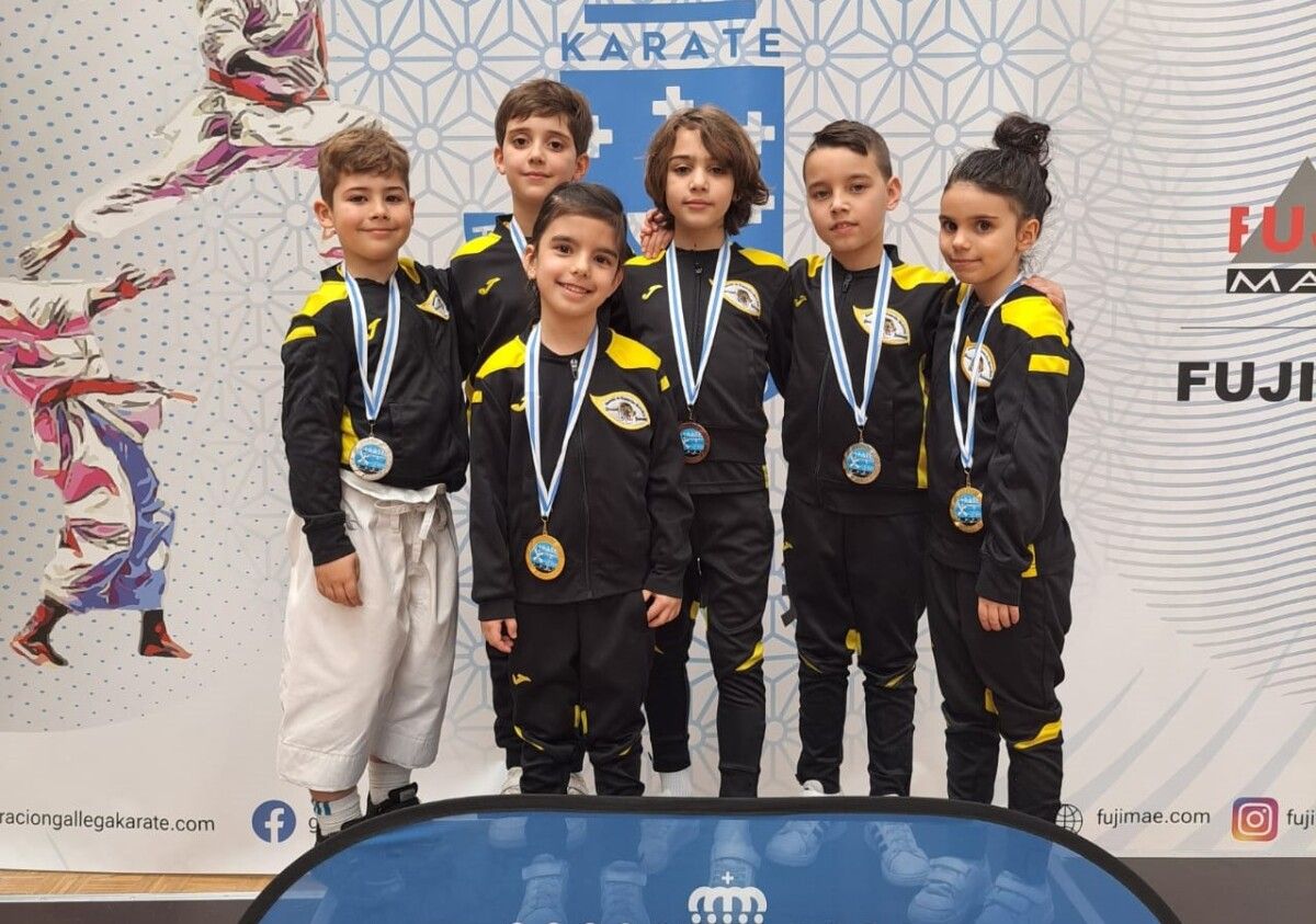 Deportistas do Gimsport no Campionato Galego Infantil 